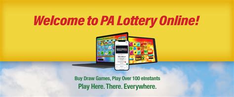 WELCOME TO PA LOTTERY ONLINE PLAY .